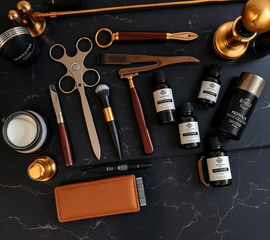 Produtos e ferramentas profissionais de barbearia